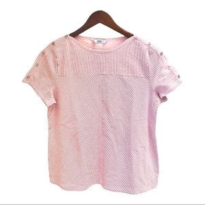 Croft and Barrow Top with Shoulder Buttons